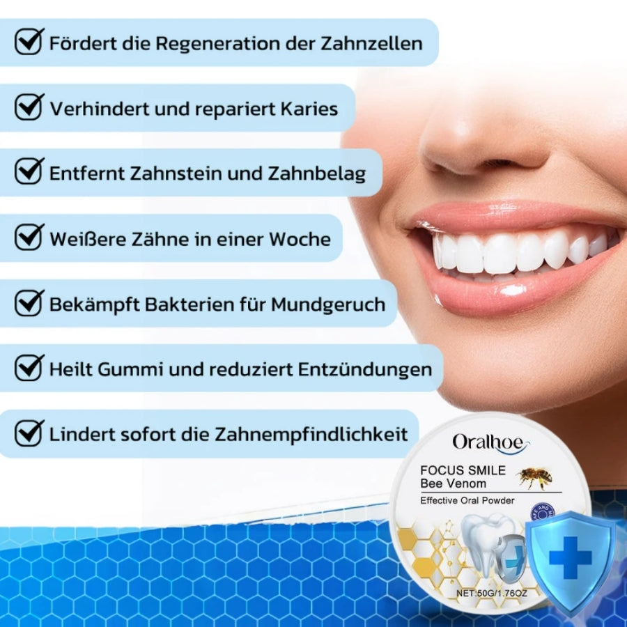 Focussmile™ | Bienengift-Behandlungspulver für den Oralgebrauch