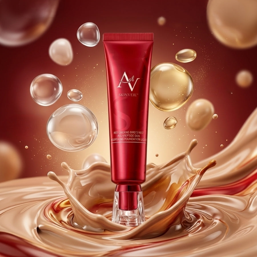 SkinVeil™ | Rote Human Ginseng nährende flüssige Foundation