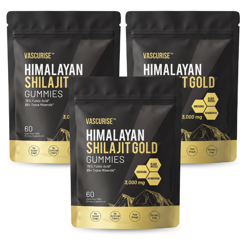 VascuRise™ | Shilajit-Gummies-Komplex für die männliche Potenz