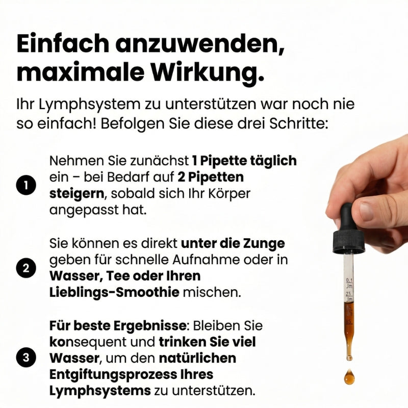 LymphoClear™ | Kräutertropfen gegen Blähungen und Schwellungen