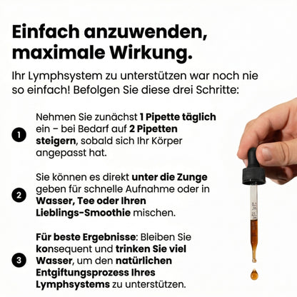 LymphoClear™ | Kräutertropfen gegen Blähungen und Schwellungen