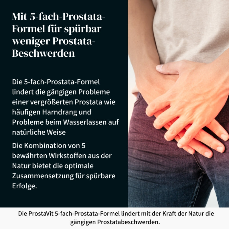 ProstaVit™ | 5 natürliche Wirkstoffe gegen Prostatabeschwerden