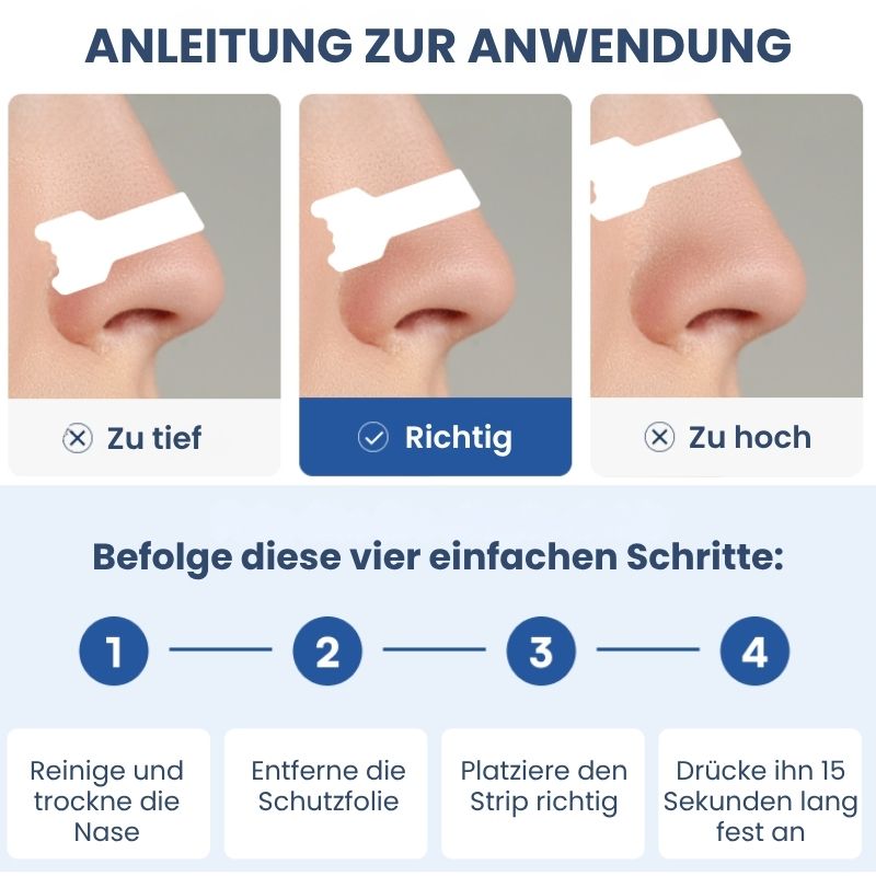 Nachtlicht™ | Nasenstrips für besseres Atmen