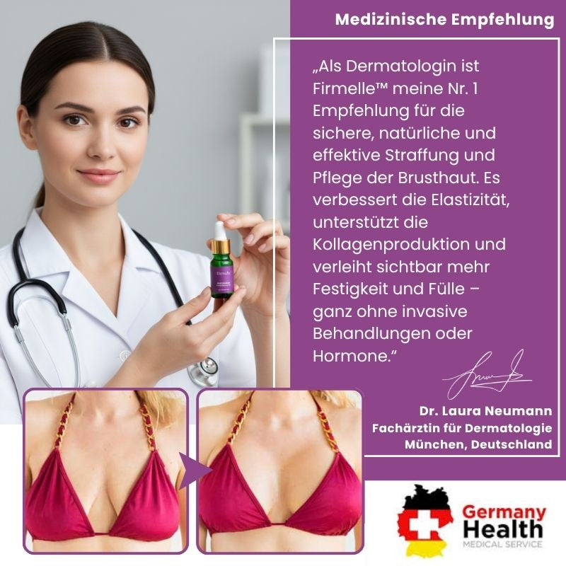 Firmelle™ | Erlebe bis zu 95 % straffere, vollere und angehobene Brüste – klinisch nachgewiesene Ergebnisse in nur 2 Wochen!
