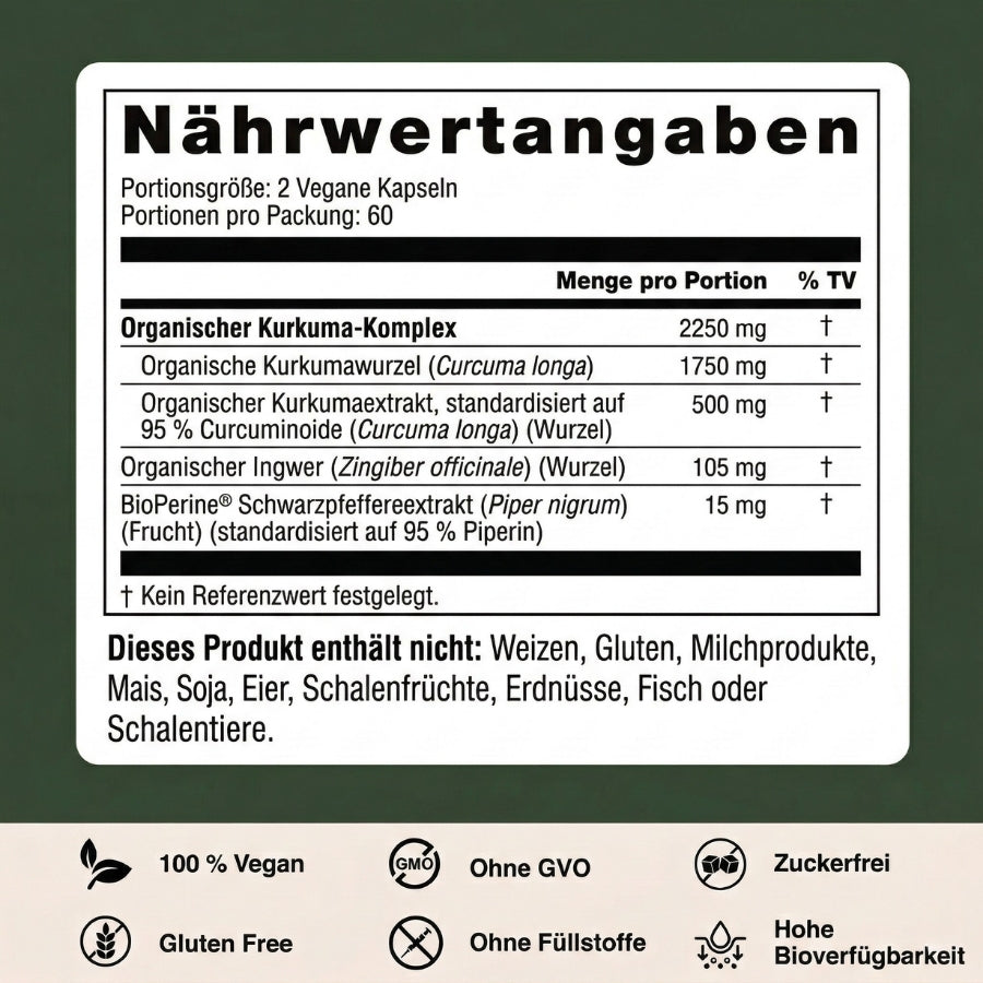 KidneyPure™ | Kurkuma + Ingwer + BioPerine® für die Nierengesundheit