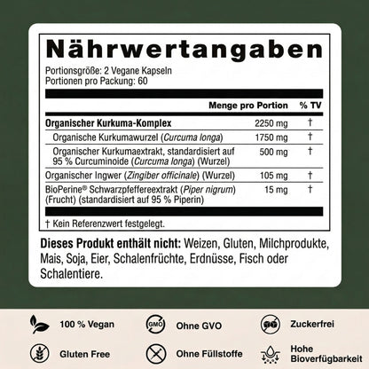 KidneyPure™ | Kurkuma + Ingwer + BioPerine® für die Nierengesundheit