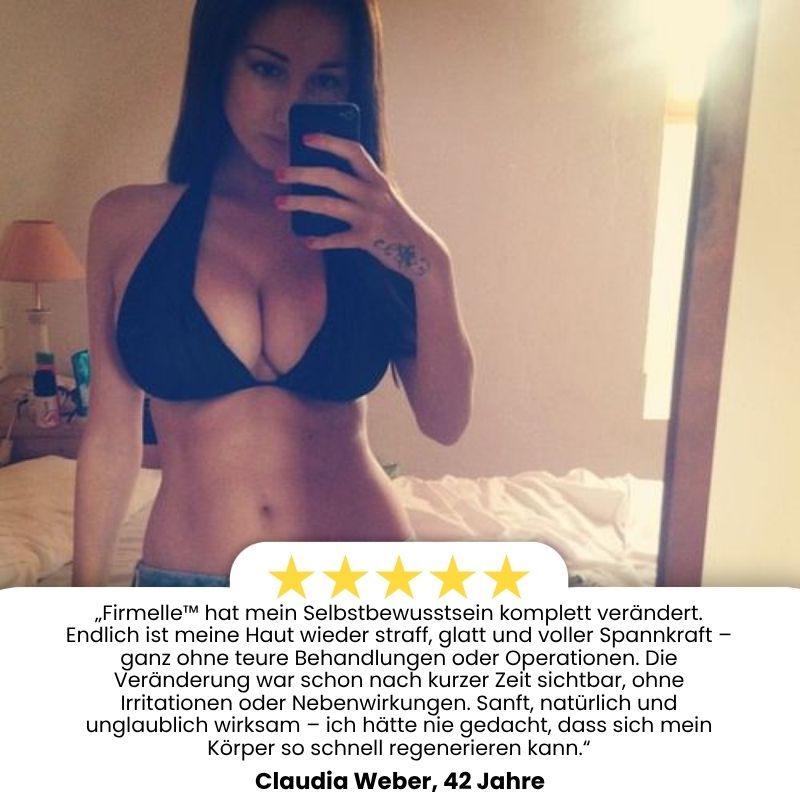 Firmelle™ | Erlebe bis zu 95 % straffere, vollere und angehobene Brüste – klinisch nachgewiesene Ergebnisse in nur 2 Wochen!
