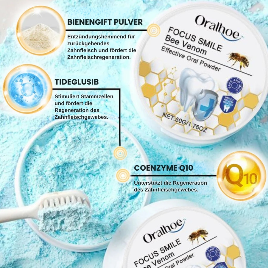 Focussmile™ | Bienengift-Behandlungspulver für den Oralgebrauch