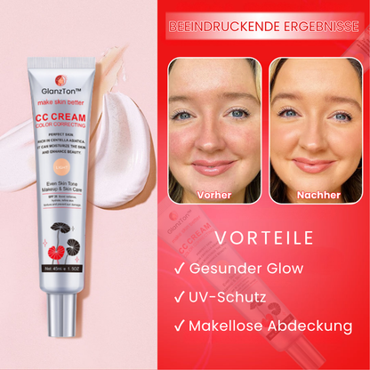 GlanzTon™ | Getönte, farbkorrigierende Gesichtscreme mit Lichtschutzfaktor (SPF)