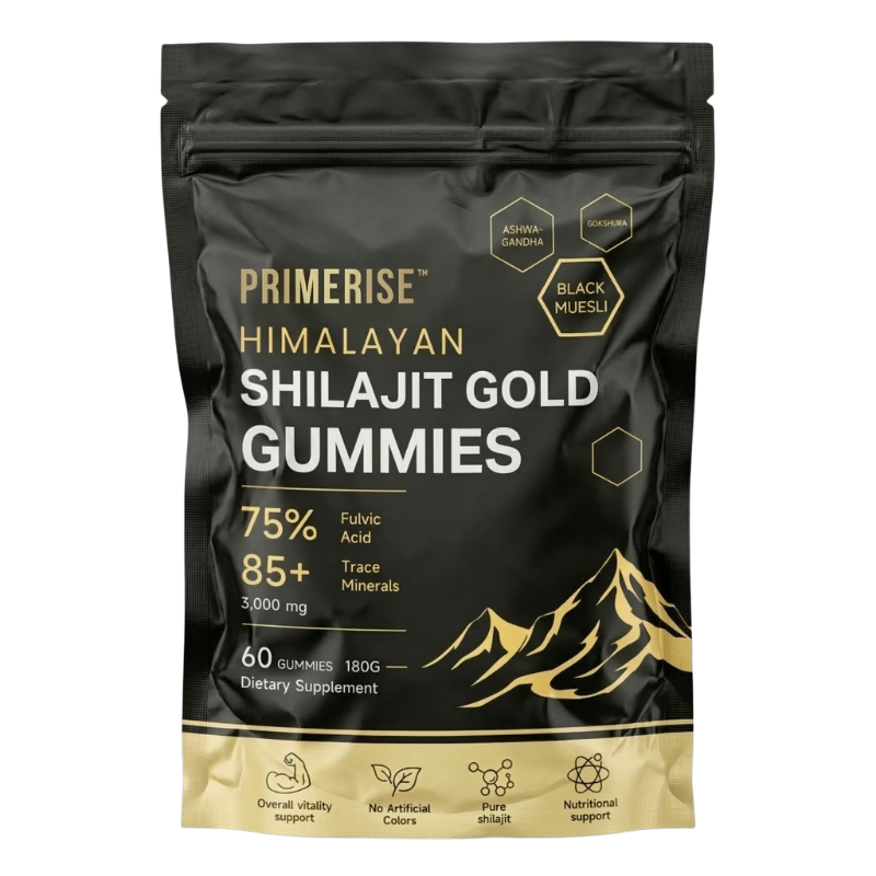 PrimeRise™ | 3-in-1 Shilajit-Gummies für männliche Vitalität