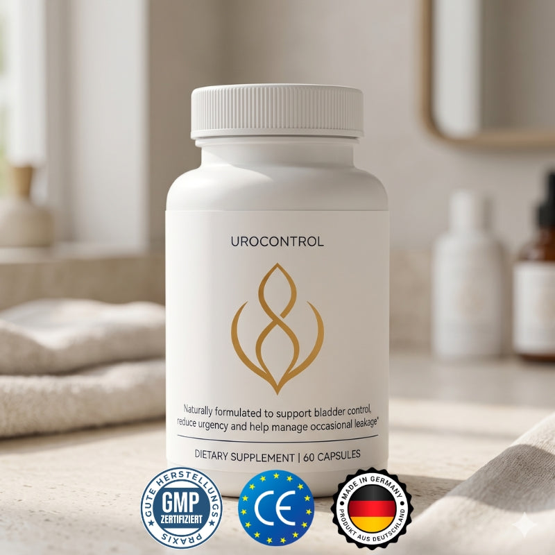UroControl™ | 6 natürliche Inhaltsstoffe für Blasenkontrolle