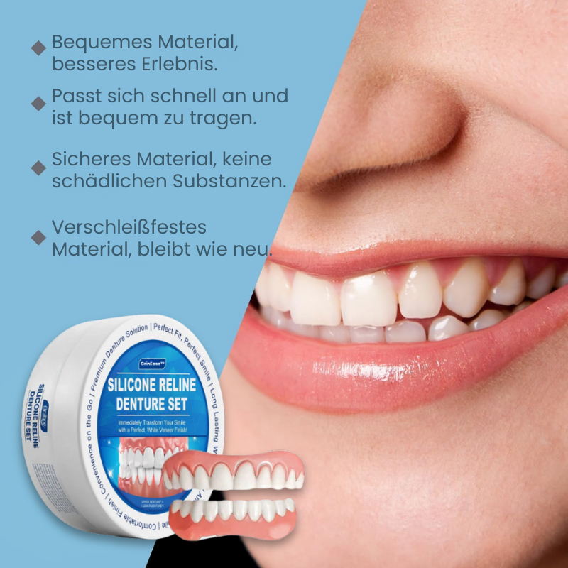 GrinEase™ | Silikon-Relining-Set für Zahnprothesen