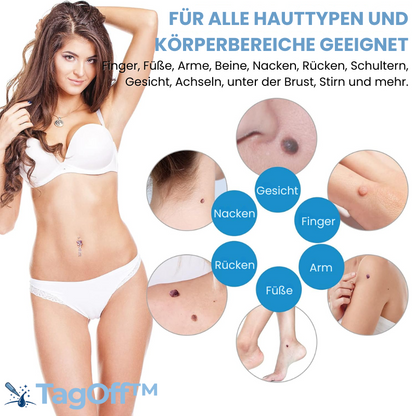 TagOff™ | Komplettset zur Entfernung von Hautanhängseln