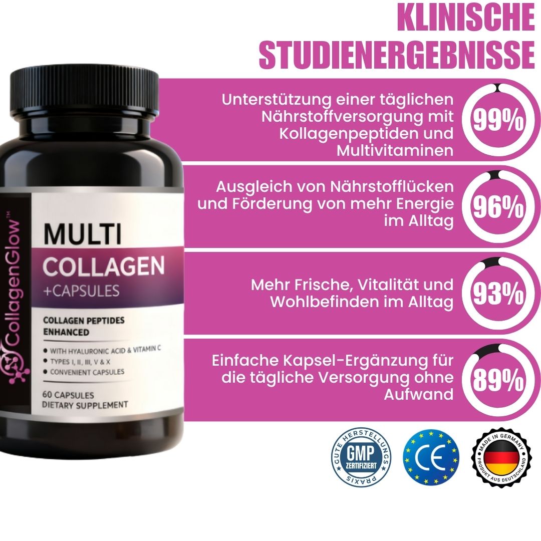 CollagenGlow™ | Kollagen- & Multivitamin-Kapseln