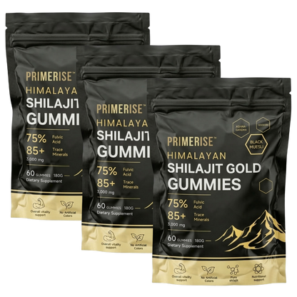 PrimeRise™ | 3-in-1 Shilajit-Gummies für männliche Vitalität