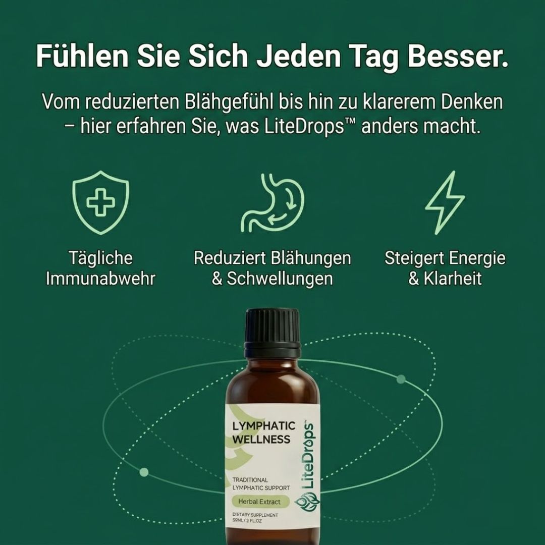 LiteDrops™ | Unterstützung der Lymphdrainage