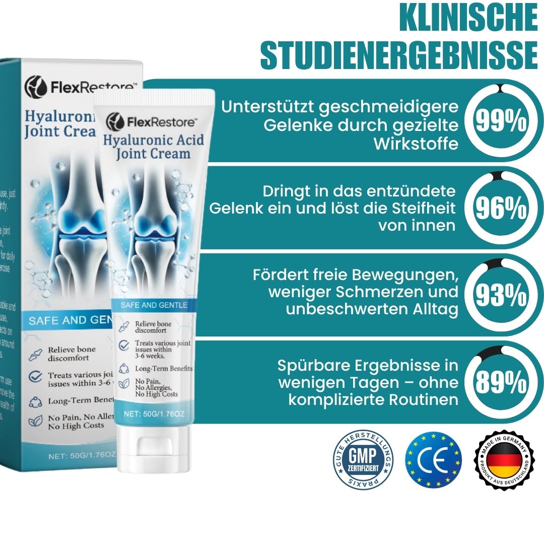 FlexRestore™  | Hyaluronsäure-Gelenkcreme