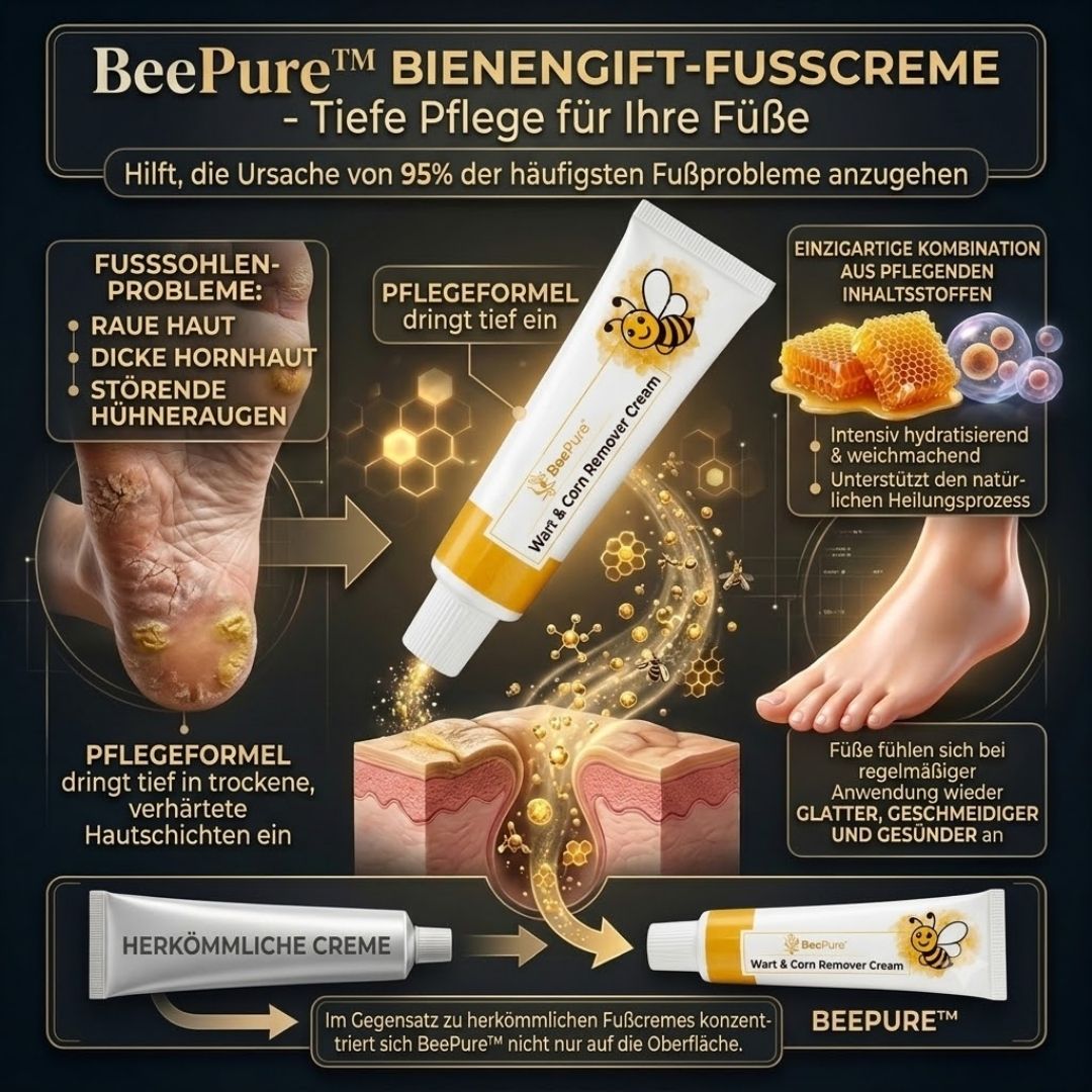 BeePure™  | Bienengift-Fußcreme