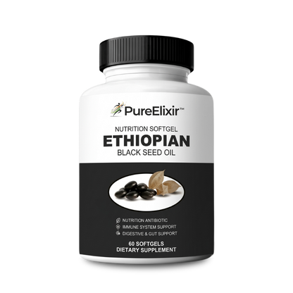 PureElixir™ | Nahrungsergänzungskapseln mit äthiopischem Schwarzkümmelöl