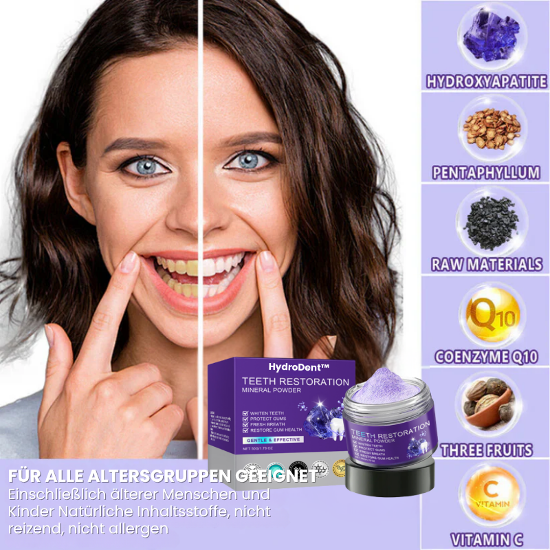 HydroDent™ | Beseitigt 97 % aller Karies und Zahnempfindlichkeit in nur 5 Tagen!