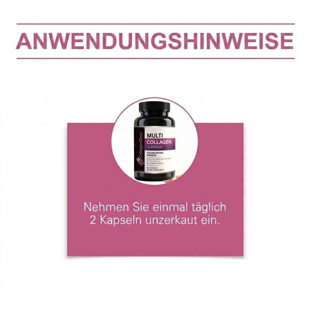 CollagenGlow™ | Kollagen- & Multivitamin-Kapseln