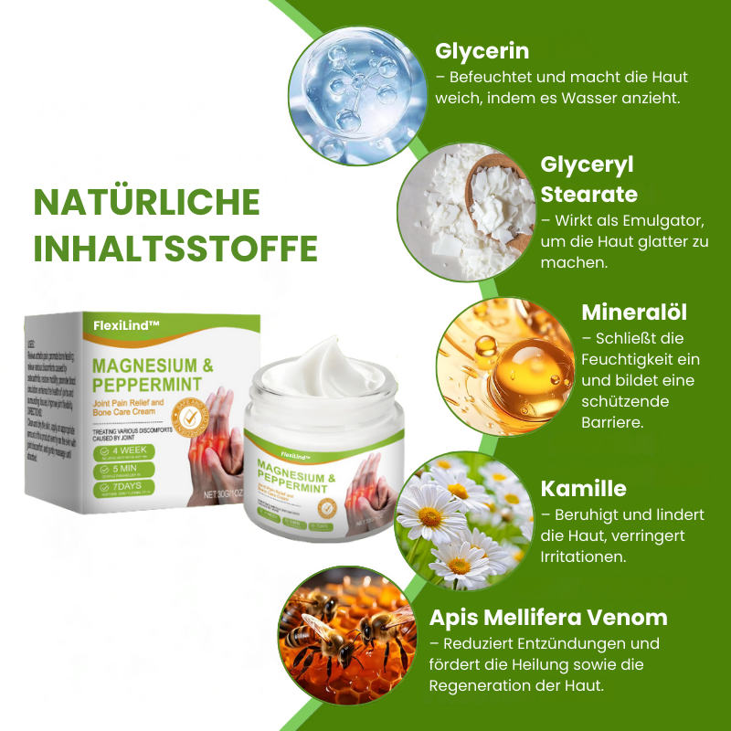 FlexiLind™ | Arthritis-Schmerzlinderung und Knochenheilungssalbe