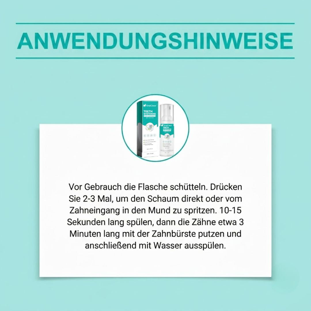 OralClear™ | Fleckenentfernender Zahnschaum