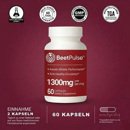 BeetPulse™ | Rote-Bete-basierte Kapsel-Formel