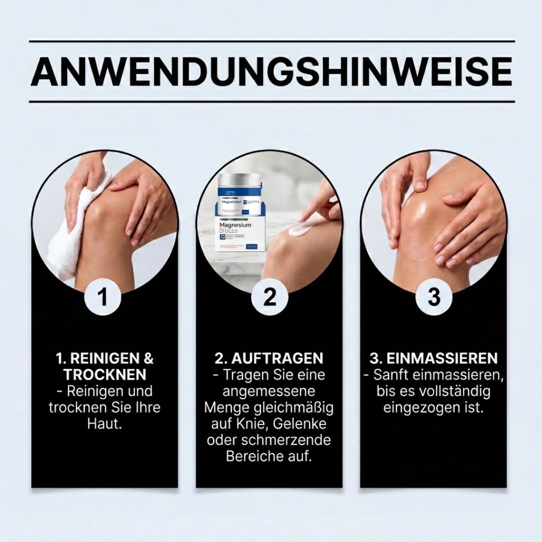 MagneRelief™  | Magnesiumchlorid-Creme zur Linderung und Regeneration