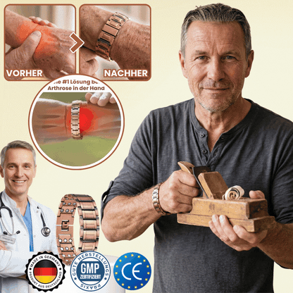CopperGrip™ | Kupfer + Magnettherapie bei Arthrose