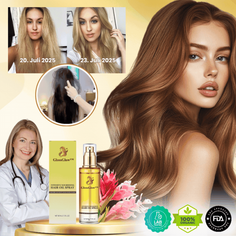 GlossGlow™ | Haarreparatur- & Anti-Frizz-Spray