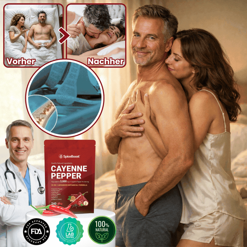 SpiceBoost™ | Konzentrierter Cayennepfeffer gegen erektile Dysfunktion