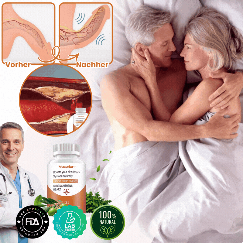 Vasorion™ | Löst Arterienablagerungen auf für natürliche Erektionen