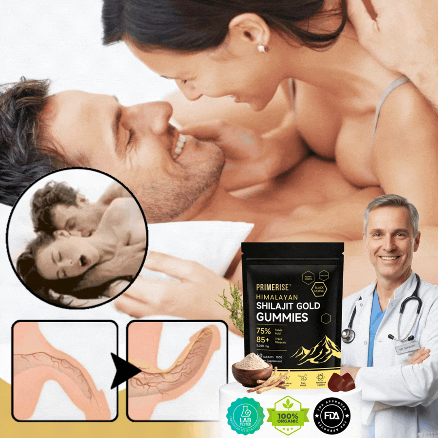 PrimeRise™ | 3-in-1 Shilajit-Gummies für männliche Vitalität