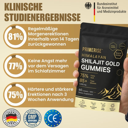 PrimeRise™ | 3-in-1 Shilajit-Gummies für männliche Vitalität