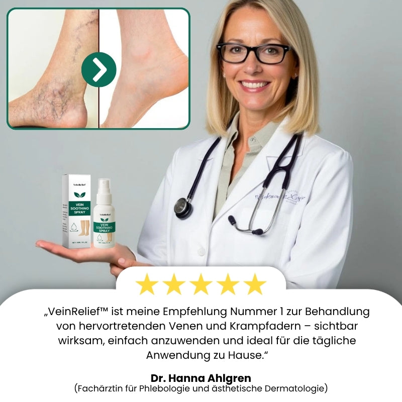 VeinRelief™ | Spray zur Linderung von Krampfadern