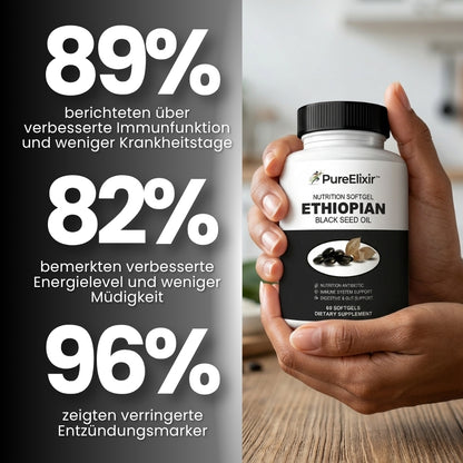 PureElixir™ | Nahrungsergänzungskapseln mit äthiopischem Schwarzkümmelöl