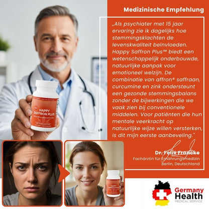 Happy Saffron Plus™ | 3-in-1 Stimmungs-Wiederherstellungs-Komplex
