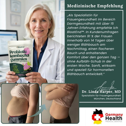 BloatEnd™ | Hormonelle Blähbauch-Linderung Probiotische Gummis