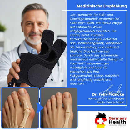FootFlexi™ | Hallux-Valgus-Entlastungsschiene