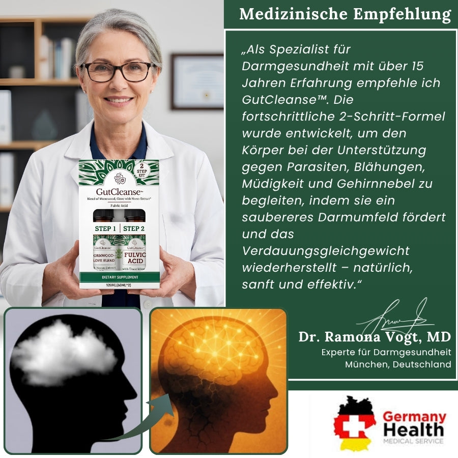 GutCleanse™ | Natürliche 2-Schritt-Darmreinigungs- & Regenerationsformel