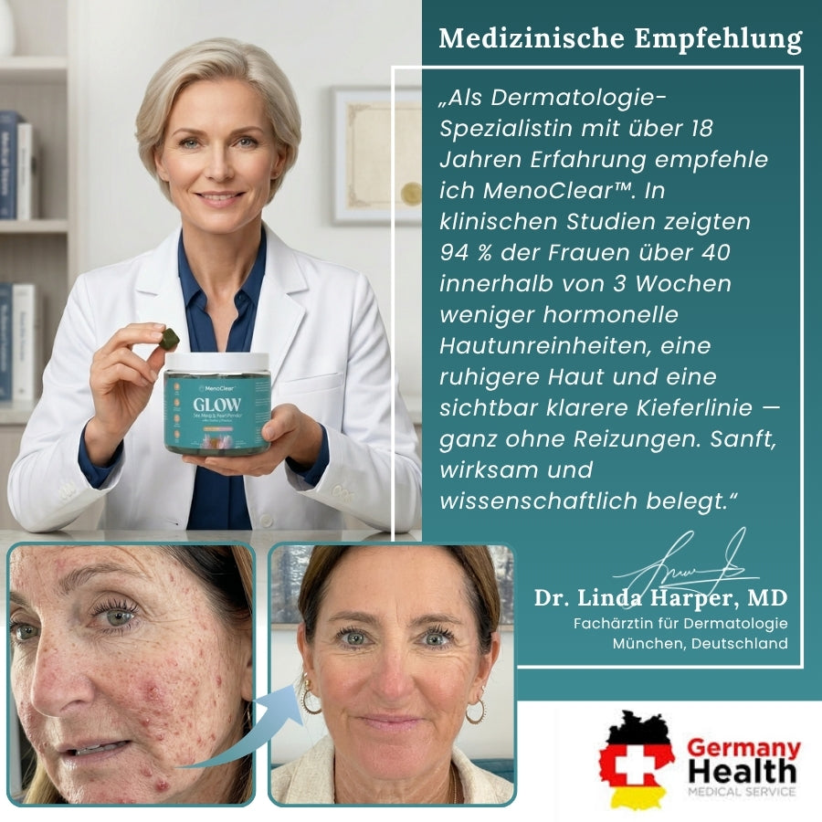 MenoClear™ | Akne-Gummis für die Menopause