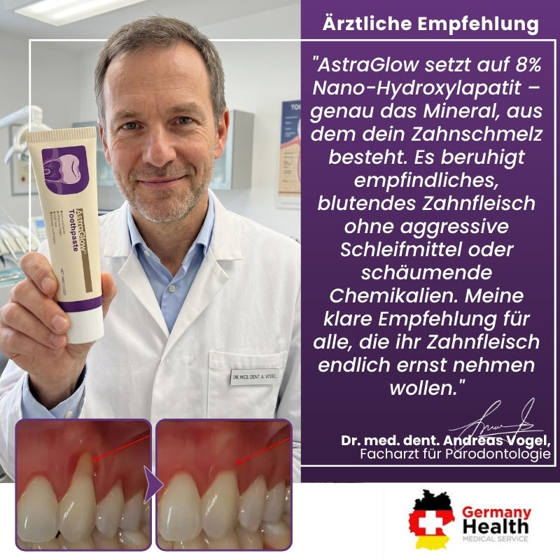 AstraGlow™ | 8% nHAP, hochwirksame Zahnpasta für die Mundpflege