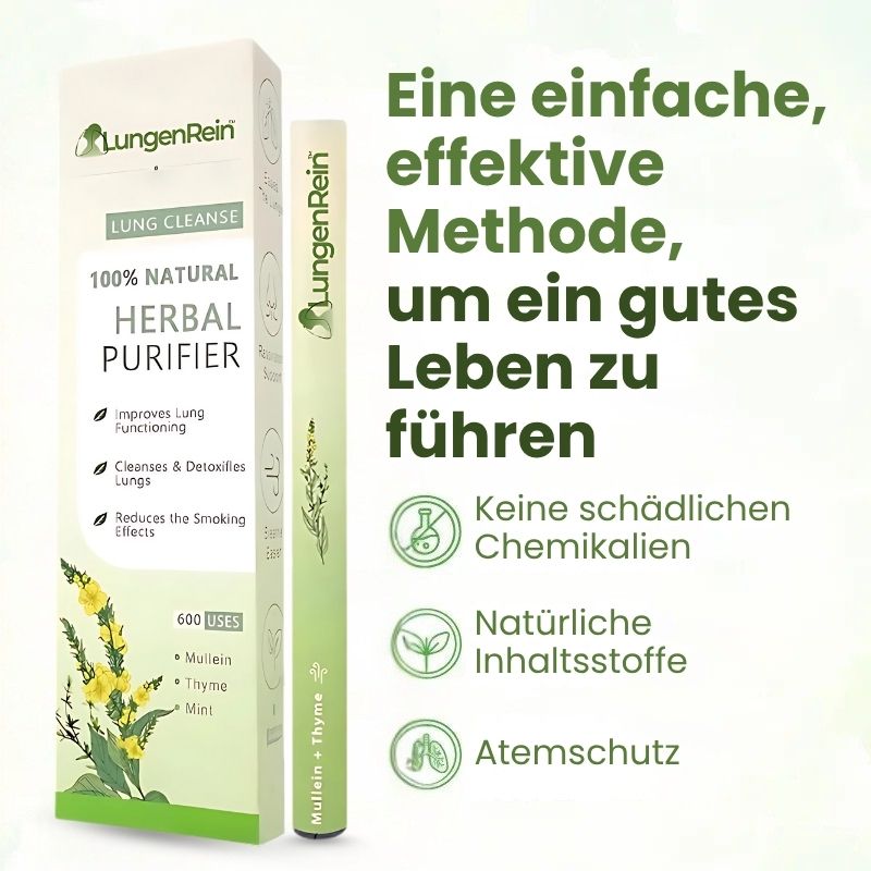 LungenRein™ Mullein Inhalator Pen | Atme tiefer und befreie deine Lungen in nur 7 Tagen