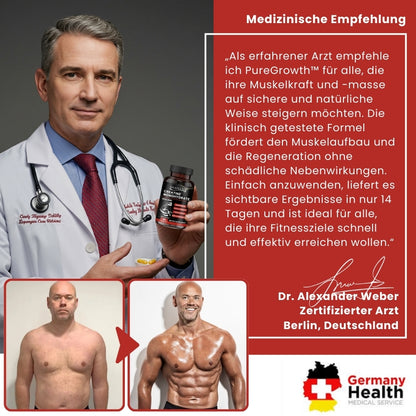 PureGrowth™ | Natürliche Muskelwachstums-Nahrungsergänzung
