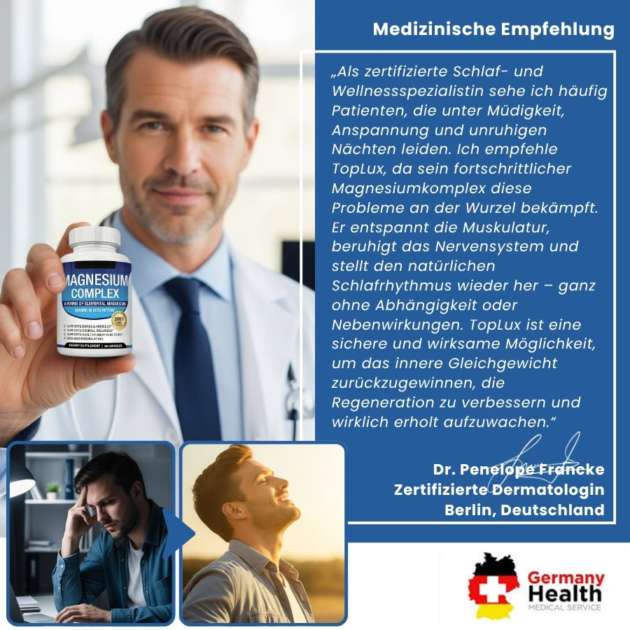 TopLux™ | Kräuterkapseln für tiefen Schlaf und natürliche Entspann