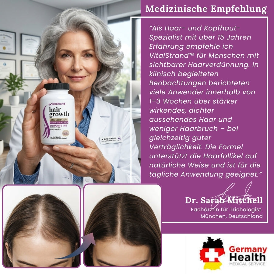 VitalStrand™ | Haarwuchsbooster-Kapsel