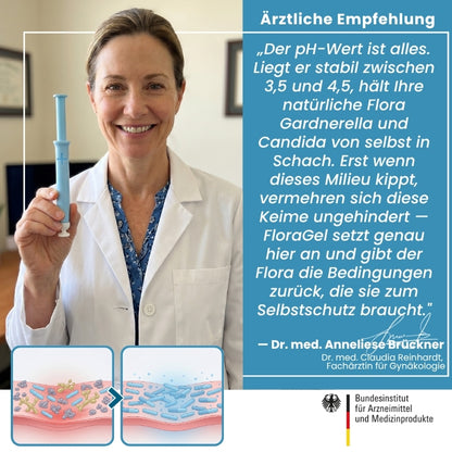 FloraGel™ | Lactobacillus-Ferment-Lysat + 6 pflanzliche Wirkstoffe für einen ausgeglichenen pH-Wert
