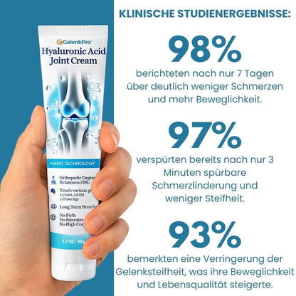 GelenkPro™ | Hyaluron-Creme gegen Gelenkschmerzen
