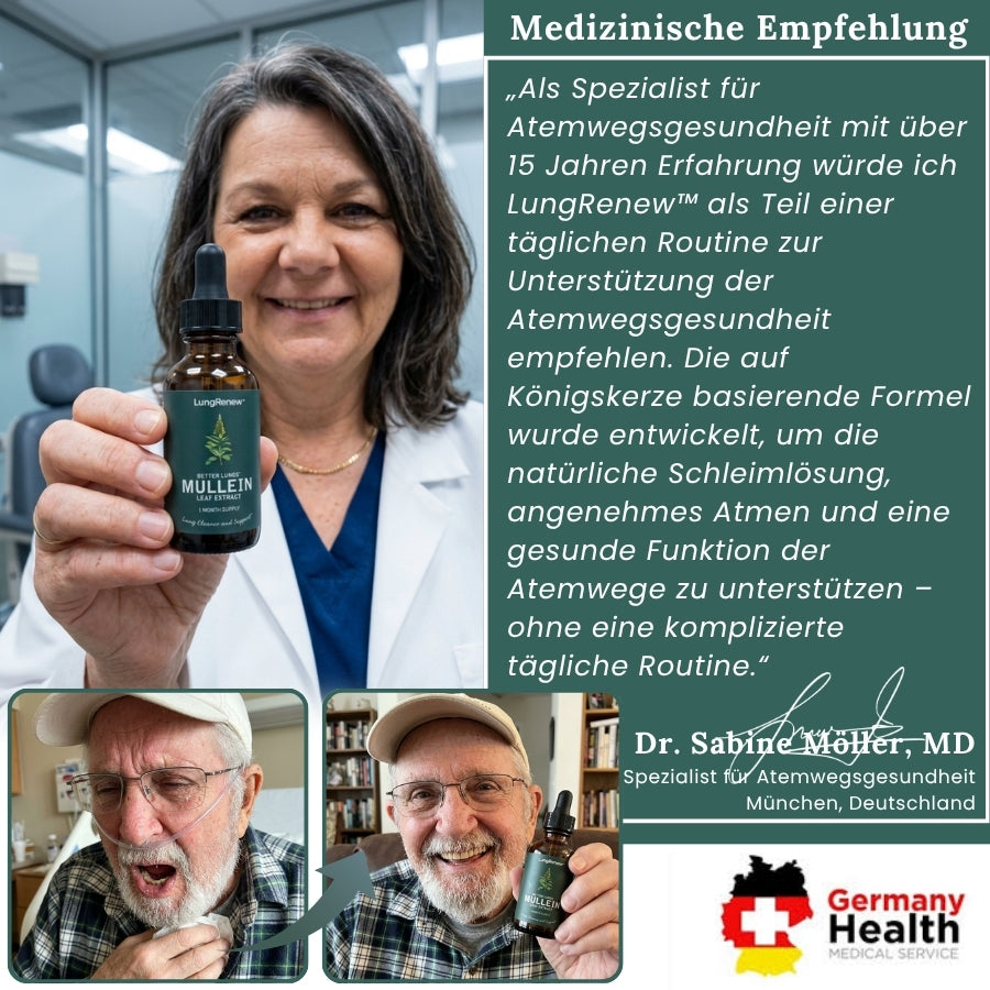 LungRenew™ | Königskerzen-Tropfen zur Unterstützung der Lunge